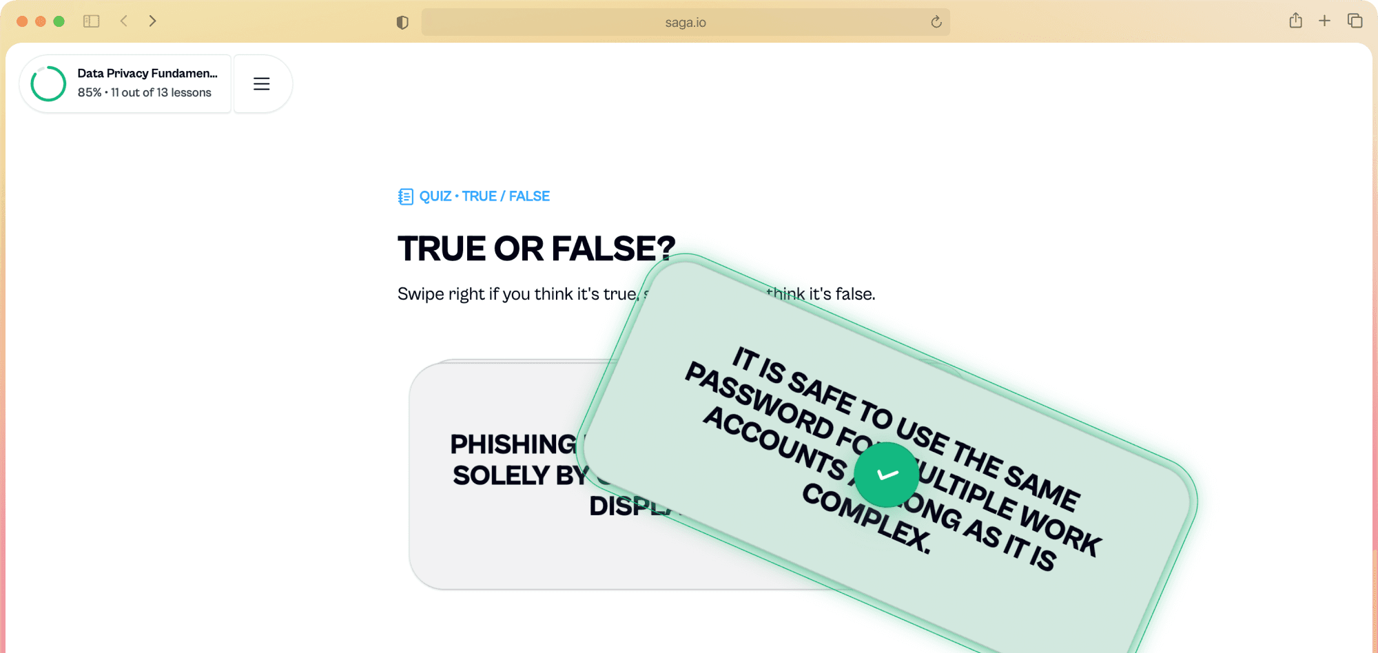Interactive course preview